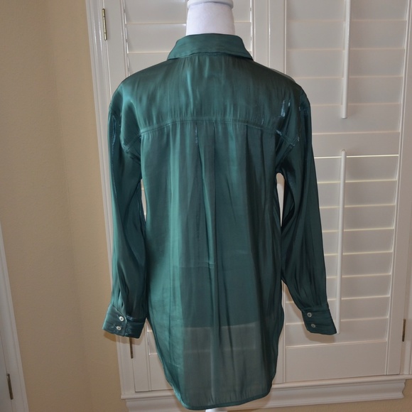 Anthropologie Long Sleeve Button Down Blouse - Picture 4 of 9